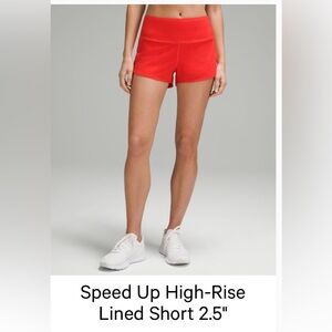 Lululemon Speed Up High-Rise Lined
Short 2.5"
Hot Heat